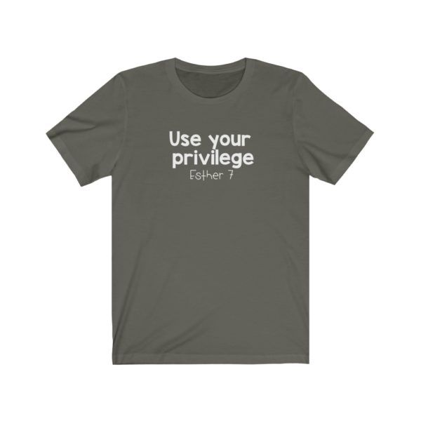 Use Your Privilege Bible Verse Short Sleeve Tee - Image 9