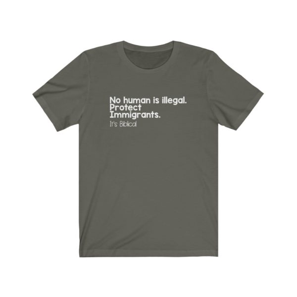 Protect Immigrants Bible Verse Short Sleeve Tee - Image 7