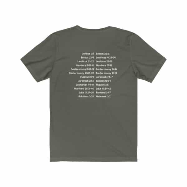 Protect Immigrants Bible Verse Short Sleeve Tee - Image 8