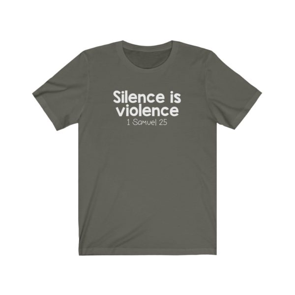 Silence Is Violence Bible Verse Short Sleeve Tee - Image 7
