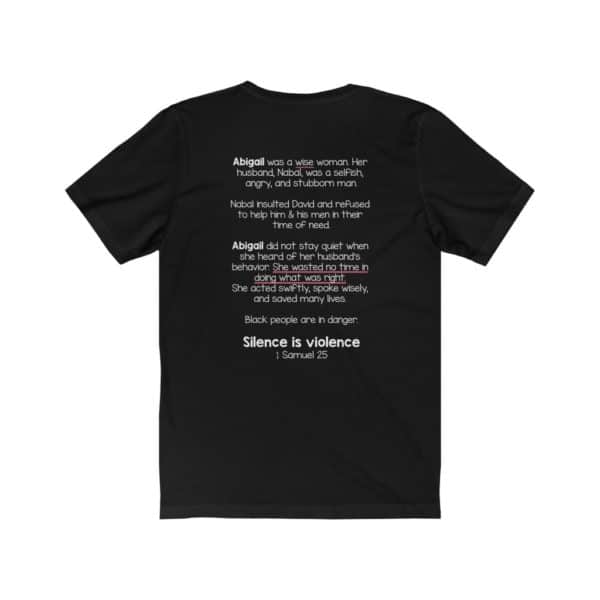 Silence Is Violence Bible Verse Short Sleeve Tee - Image 2