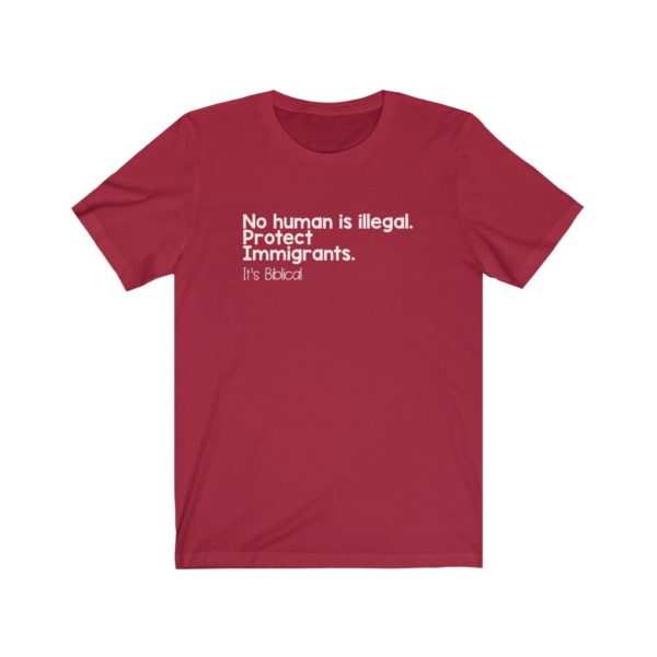 Protect Immigrants Bible Verse Short Sleeve Tee - Image 25