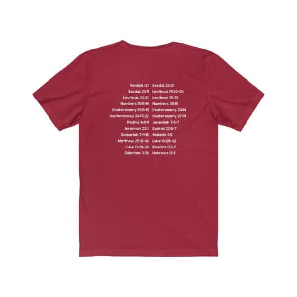 Protect Immigrants Bible Verse Short Sleeve Tee - Image 26