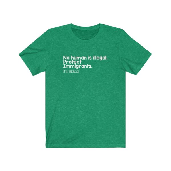 Protect Immigrants Bible Verse Short Sleeve Tee - Image 13