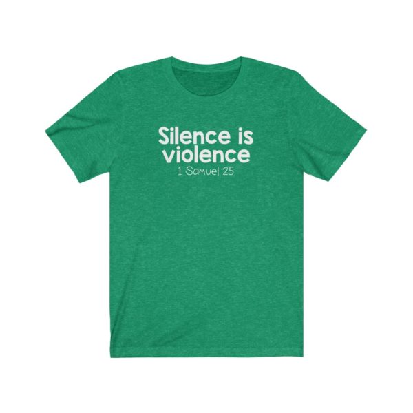 Silence Is Violence Bible Verse Short Sleeve Tee - Image 13