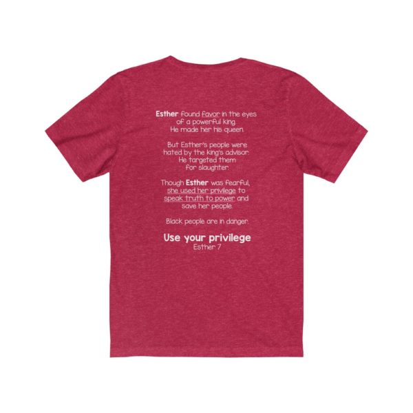 Use Your Privilege Bible Verse Short Sleeve Tee - Image 2