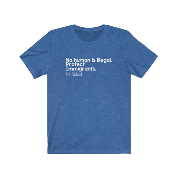 Protect Immigrants Bible Verse Short Sleeve Tee - Image 17