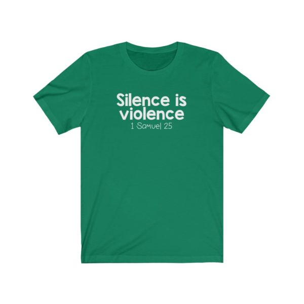 Silence Is Violence Bible Verse Short Sleeve Tee - Image 15