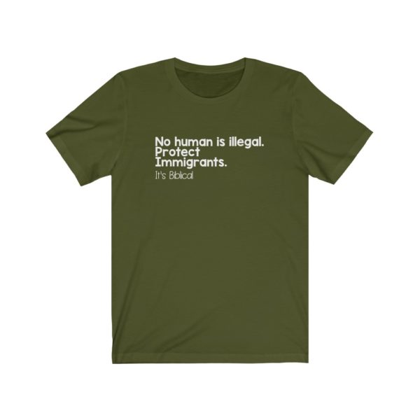 Protect Immigrants Bible Verse Short Sleeve Tee - Image 9