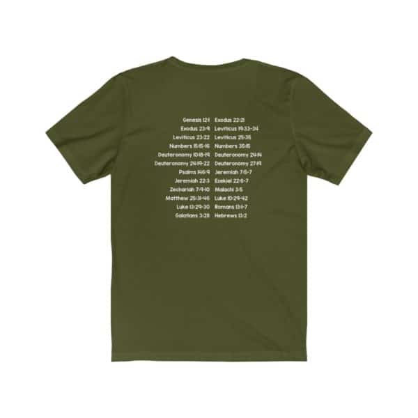 Protect Immigrants Bible Verse Short Sleeve Tee - Image 10