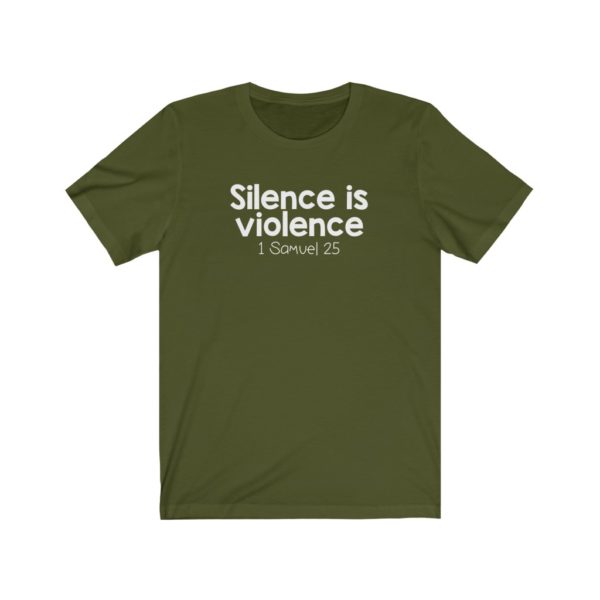 Silence Is Violence Bible Verse Short Sleeve Tee - Image 9
