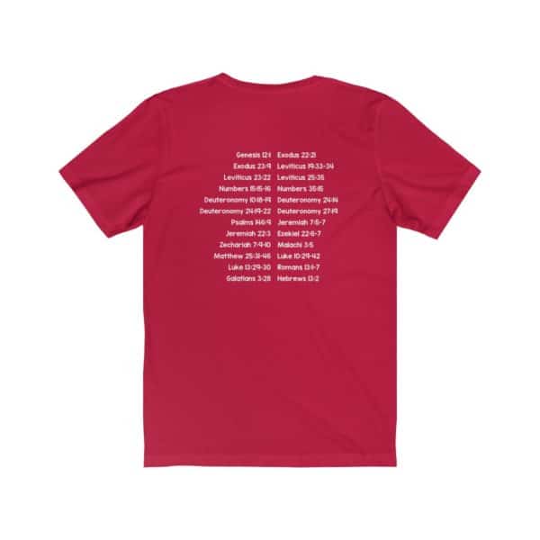 Protect Immigrants Bible Verse Short Sleeve Tee - Image 24