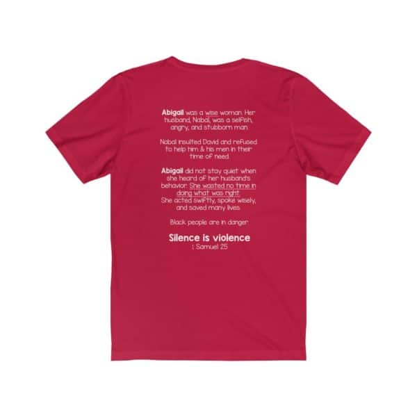 Silence Is Violence Bible Verse Short Sleeve Tee - Image 24