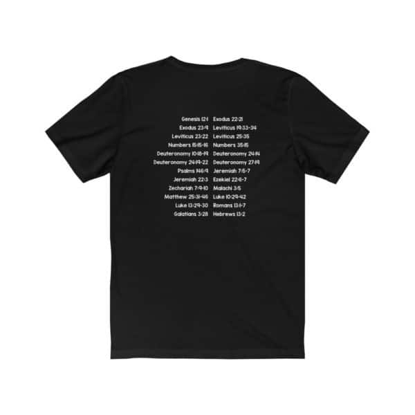 Protect Immigrants Bible Verse Short Sleeve Tee - Image 4