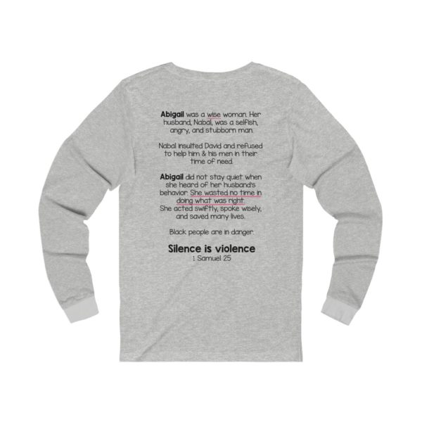 Silence is Violence Bible Verse Long Sleeve Tee - Image 2