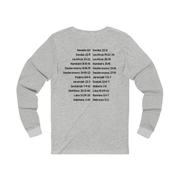 Protect Immigrants Bible Verse Long Sleeve Tee - Image 2