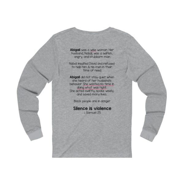 Silence is Violence Bible Verse Long Sleeve Tee - Image 10