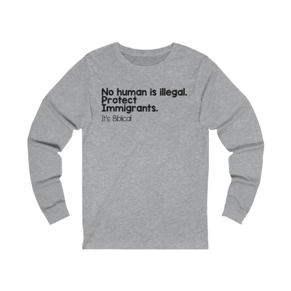 Protect Immigrants Bible Verse Long Sleeve Tee - Image 9