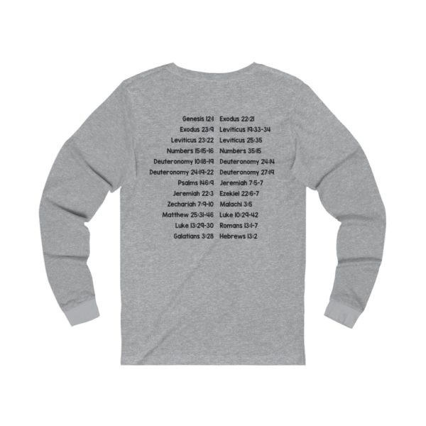 Protect Immigrants Bible Verse Long Sleeve Tee - Image 10