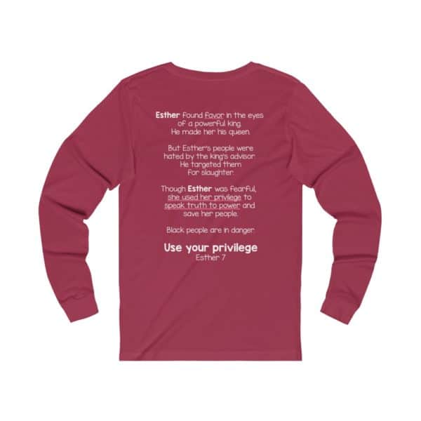 Use Your Privilege Bible Verse Long Sleeve Tee - Image 2