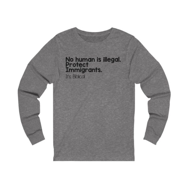 Protect Immigrants Bible Verse Long Sleeve Tee - Image 5