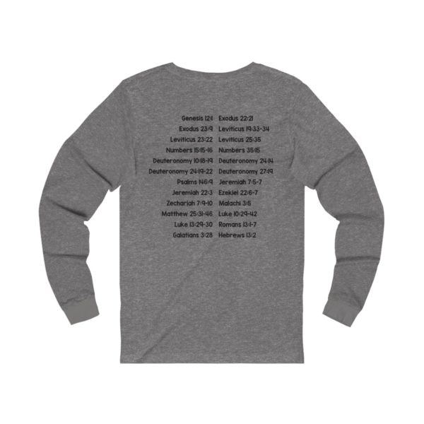 Protect Immigrants Bible Verse Long Sleeve Tee - Image 6