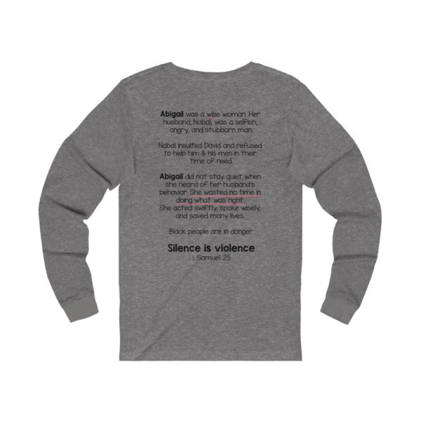 Silence is Violence Bible Verse Long Sleeve Tee - Image 6