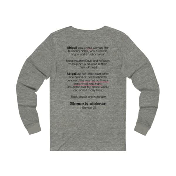 Silence is Violence Bible Verse Long Sleeve Tee - Image 8