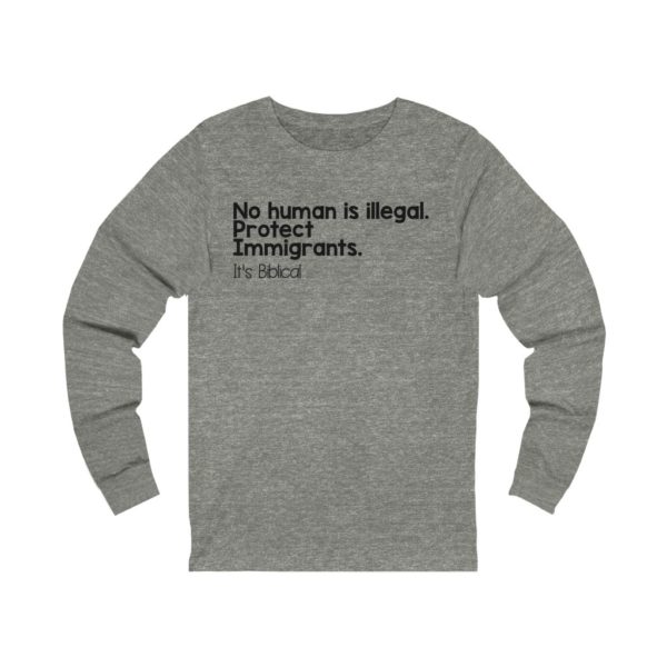 Protect Immigrants Bible Verse Long Sleeve Tee - Image 7