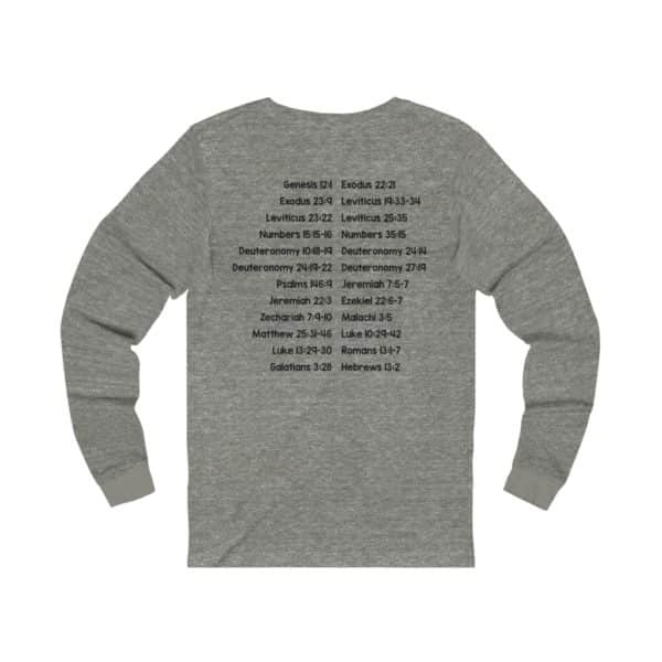Protect Immigrants Bible Verse Long Sleeve Tee - Image 8