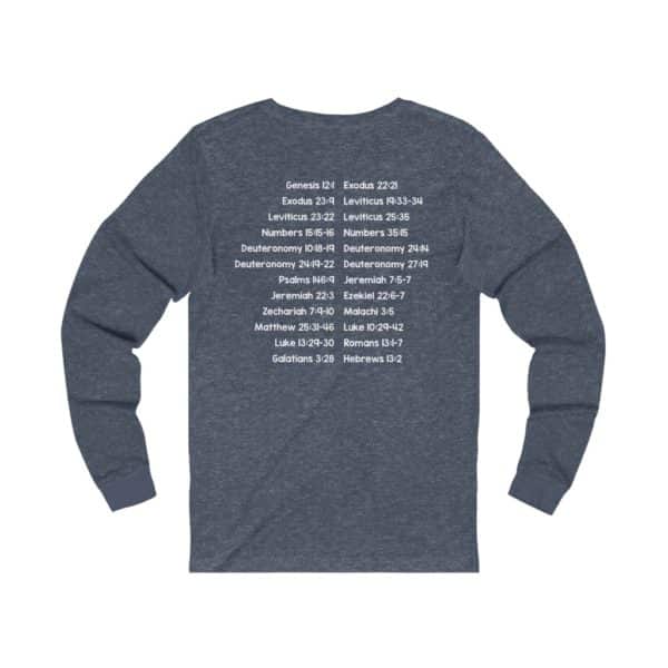 Protect Immigrants Bible Verse Long Sleeve Tee - Image 14
