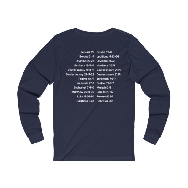 Protect Immigrants Bible Verse Long Sleeve Tee - Image 16