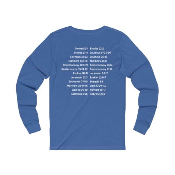 Protect Immigrants Bible Verse Long Sleeve Tee - Image 10