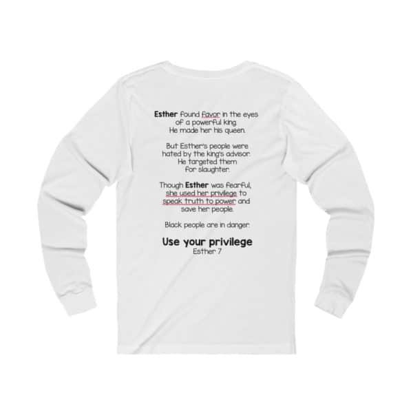 Use Your Privilege Bible Verse Long Sleeve Tee - Image 4