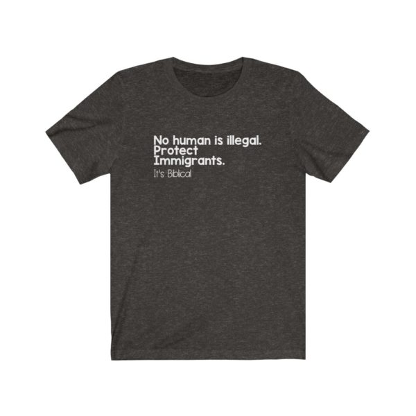 Protect Immigrants Bible Verse Short Sleeve Tee - Image 5