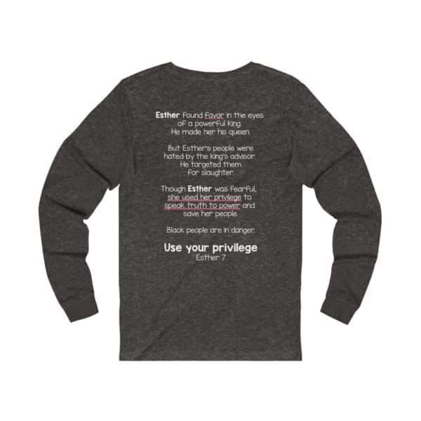 Use Your Privilege Bible Verse Long Sleeve Tee - Image 6