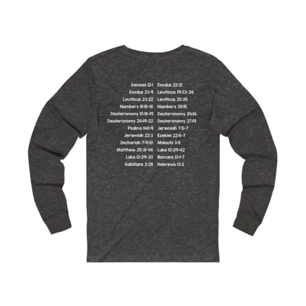 Protect Immigrants Bible Verse Long Sleeve Tee - Image 6