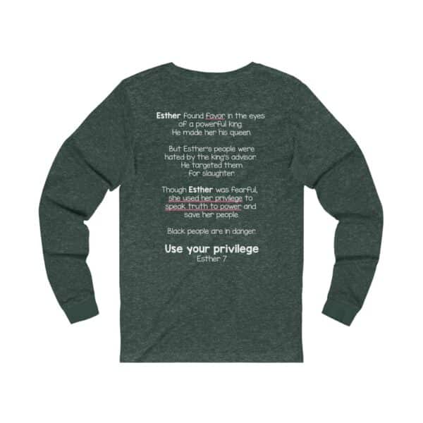 Use Your Privilege Bible Verse Long Sleeve Tee - Image 8
