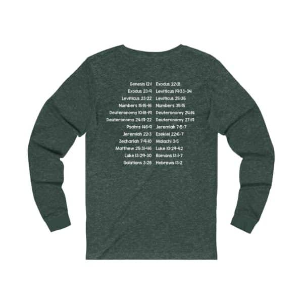 Protect Immigrants Bible Verse Long Sleeve Tee - Image 8