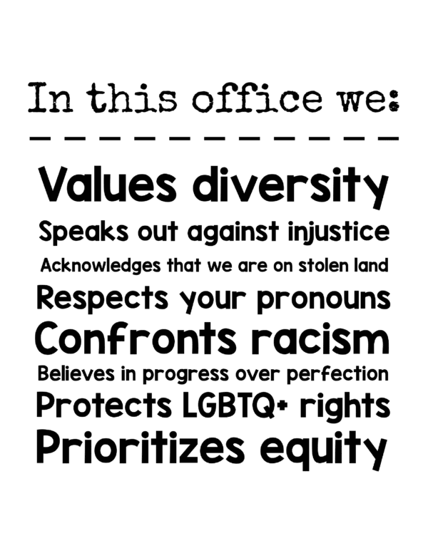 Educators Value Diversity Posters | Printable 8.5 x 11 posters | Digital Download - Image 3