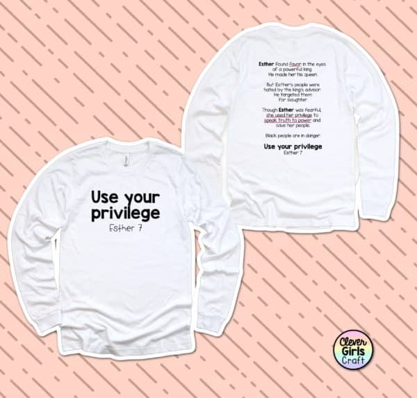 Use Your Privilege Bible Verse Long Sleeve Tee