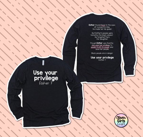 Use Your Privilege Bible Verse Long Sleeve Tee