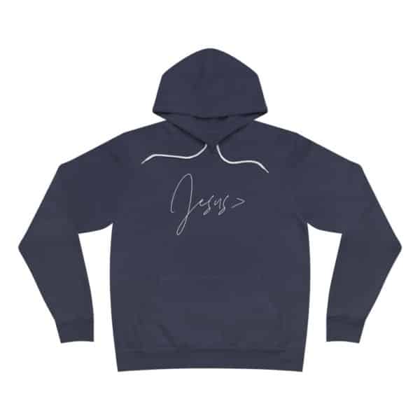 Jesus is Greater than fleece hoodie