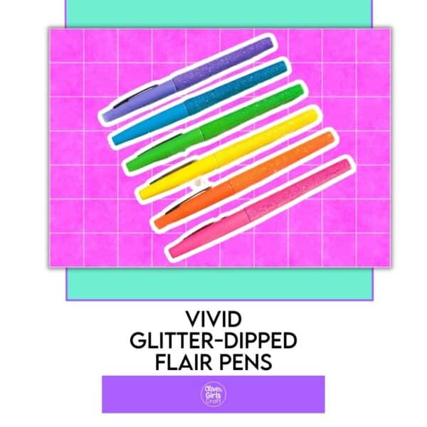 Vivid glitter flair pens