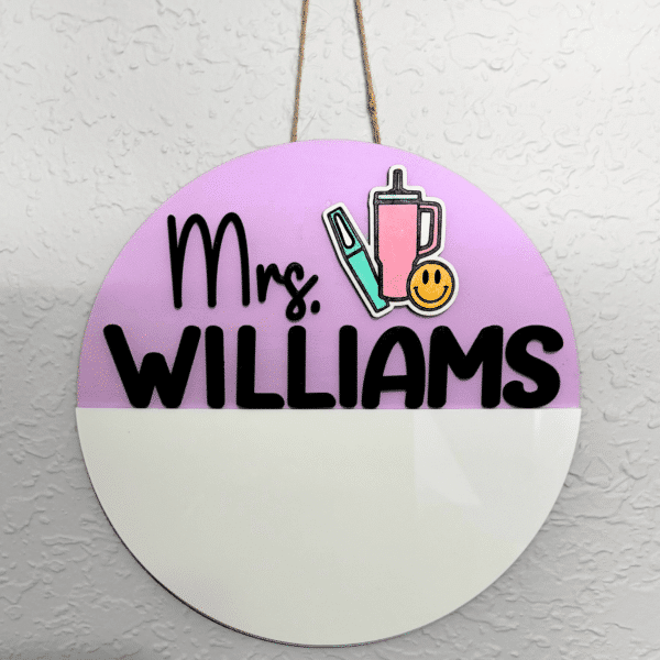 Personalized Teacher Sign - Custom 3D sign with magnetic whiteboard - Image 15