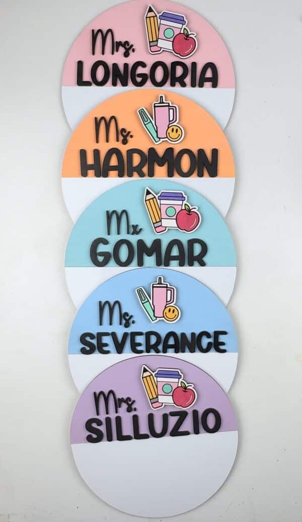 Personalized Teacher Sign - Custom 3D sign with magnetic whiteboard - Image 4